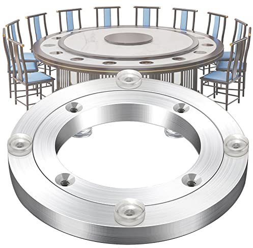 ESOYAWE Hochleistungs Lazy Susan Drehteller Kugellager, Aluminiumlegierung Drehtisch Drehkranz, Tisch Drehplatte Für Küchenregal Esstisch Kuchendekoration TV-Monitorständer (Ø12-100 cm)