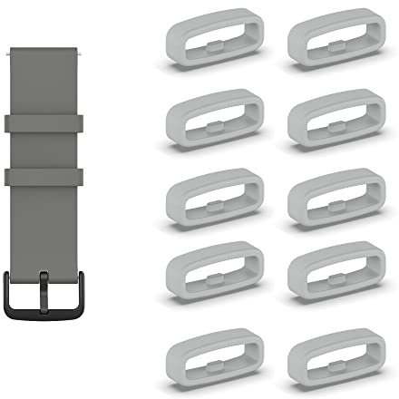 KUTEWEU 10 Stück Silikon Armbänder Schlaufe,Ersatzband Band Loops, Armband Schlaufe,Uhrenarmband Halter Keeper Verschlussring Ersatz Schlaufen für Watch armband