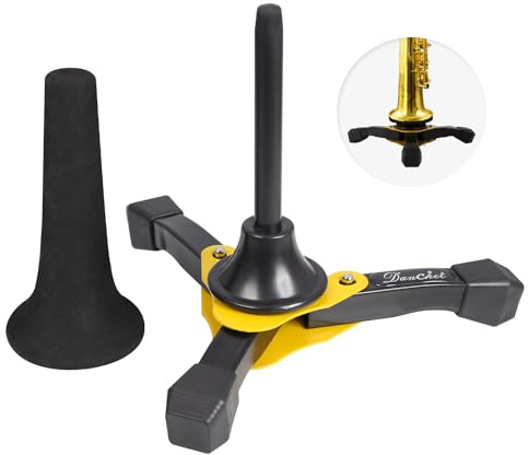 Danchet Foldable Portable Soprano Saxophone Stand, Sax Tripod Holder, Portable Soprano Saxophone Stand…