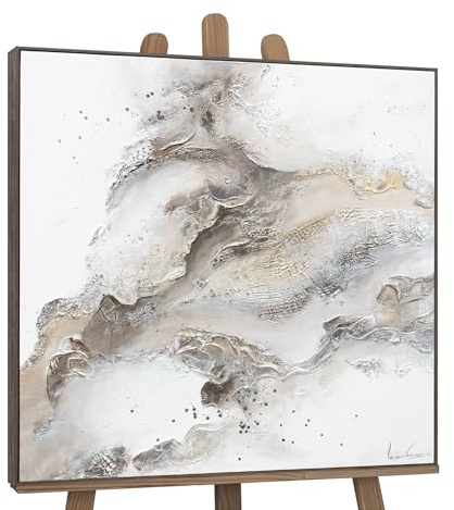 YS-Art XXL Design Abstrakt Acrylbild auf Leinwand Erschaffung handgemalte