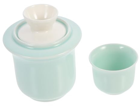 Alipis Ceramic Wine Warmer Pot and Cup for Liquor Use Warm Tools for Mulled Wine Serving at Home Gatherings