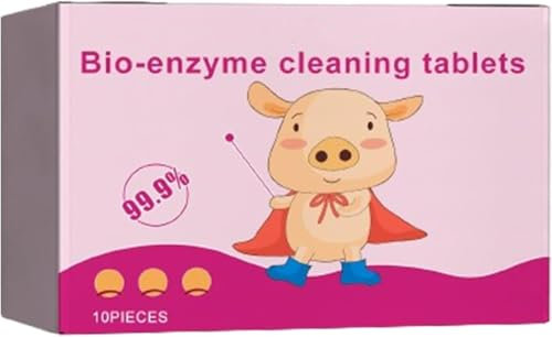 Multi-Functional Bio-Enzyme Cleaning Tablets, Bio-Enzyme Explosive Salt, Cleaner Dissolve Concentrated Tablets, All Purpose Cleaning Tablets, Bleach Tablets for Laundry Kitchen Clothes (1)