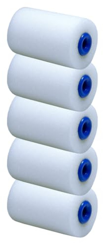 DULA Verfrollers mini, Foam, 5,5 cm, Reserve schuimrollen, Lakrollers, 5 Stück