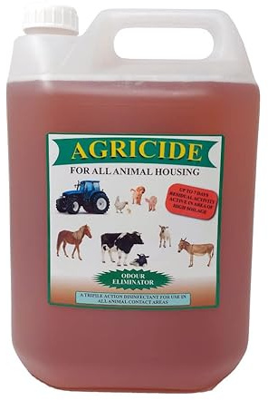 Agricide Disinfectant – High-Performance, Multi-Purpose Proffesional Disinfectant – Concentrated Formula Equines, Kennels, Poultry (Black XS)
