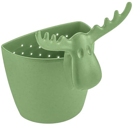 Koziol RUDOLF Teesieb für losen Tee | für eine Tassenportion, zum Einhängen in die Tasse, spülmaschinengeeignet, Made in Germany