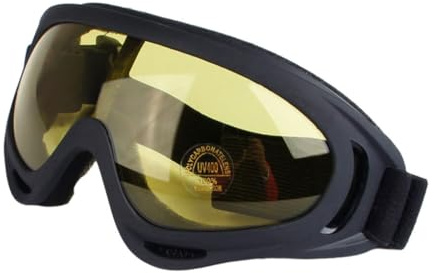 QUXVUIS Fahrrad Schutzbrille, einfach zu verstauen und zu verstauen, unverzichtbare Ausrüstung für Radfahrer, ABS, Motorrad, staubdicht, Ski Snowboard Sonnenbrille