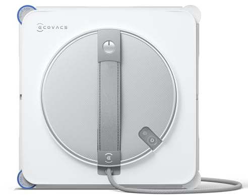 ECOVACS WINBOT W2S - Robot de limpieza de ventanas, limpieza inteligente de borde a borde con cepillo TruEdge, pulverizador de agua de 3 chorros, protección de 10 niveles, planificación de trayectoria