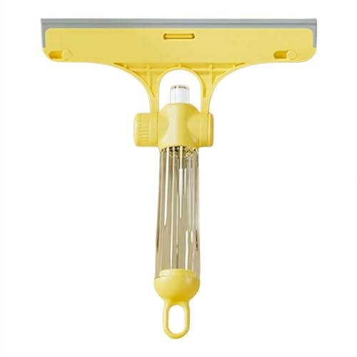Raschietto 3 in 1 per la pulizia delle finestre, raschietto per la pulizia delle finestre con spruzzo, spatola e scrubber, strumento multifunzione per vetri doccia, per auto, casa, finestra della