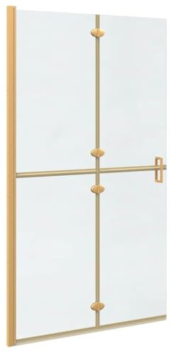 vidaXL Panel de Ducha a RAS de Suelo Dorado 90 x 6.5 x 190 cm