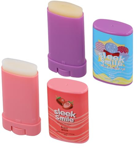 Bâton de Cire pour Cheveux, Bâton de Pommade Capillaire Anti-frisottis, Bâton de Cire Coiffante Longue Durée, Bâton de Finition Non Grasse pour Cheveux, Long Lasting Hair Styling Wax Stick (B)