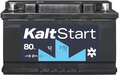 KaltStart Autobatterie 12V 80Ah 770A/EN EFB | für kalte Wintertage, 3x mehr Zyklenfestigkeit