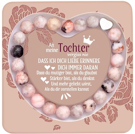 Bivei Mutter Tochter Geschenk, Armband für Mädchen von Mama, Valentinstag, Weihnachten, Geburtstag Geschenk für Tochter