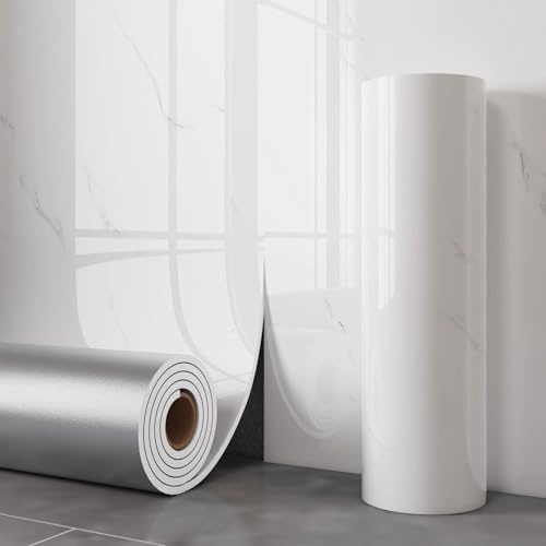ByteRunning Marble Tiles Stickers,self Adhesive Tiles For Walls,pvc Ceiling Panels,PVC Waterproof Shower Walls Panels,Flexible And Crack-Resistant,Easy To Cut,For Ceiling Or Wall Decoration