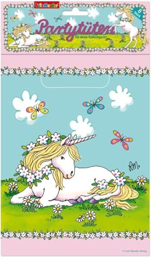 Lutz Mauder 8 Partytüten * Einhorn * für Party und Geburtstag // Kindergeburtstag Kinder Feier Fete Set Mädchen Rosa Pink Tüten Geschenktüten Mitgebsel-Tüten Unicorn Magie