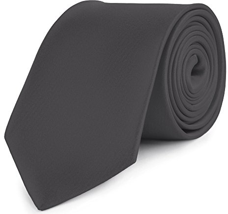 Ladeheid Herren Breite Krawatte KP-8 (150cm x 8cm, Graphit)