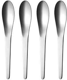 Georg Jensen Arne Jacobsen Dessert Spoon Giftbox Ss Matte 4 Pcs