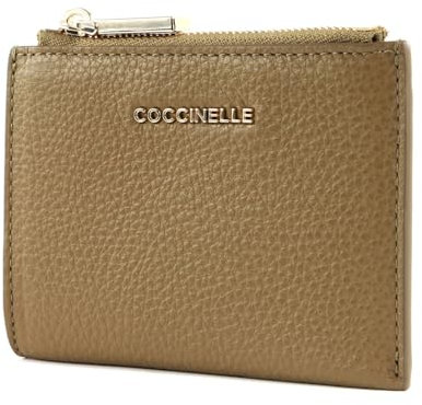 Coccinelle Metallic Soft Document Holder Moss Green