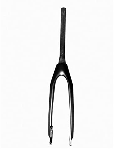 HSQMA Forcella Rigida per Mountain Bike 26/27.5/29'' Ultraleggera Fibra di Carbonio Forcella MTB Freno A Disco 1-1/2 Conico Bicicletta Forcella Anteriore Sgancio Rapido 9mm (Color : 26'' Matte Black)