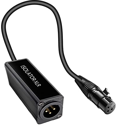 Ocnvlia XLR Eliminates Noise Ground Loop Audio Isolator Anti-Interference Current Sound Eliminates Noise