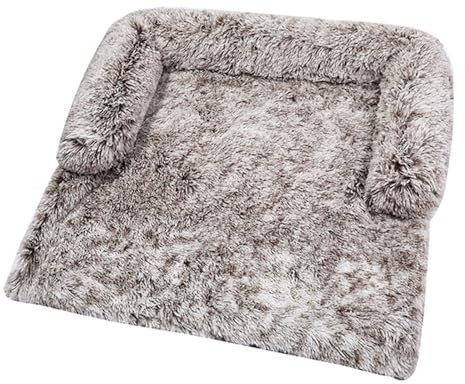 Hundekissen Mittelgroße Hunde, Couchkissen Für Hunde Und Katzen Plüsch, Wasserfeste Unterseite Hundedecke Sofaschutz Hundematte Grosse Hundebett Hundesofa Mit Reißverschluss Hundedecke ( Color : Coffe