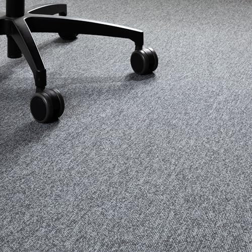 Steffensmeier Teppichboden Kreta Meterware | Auslegware für Kinderzimmer Wohnzimmer Schlafzimmer | Anthrazit, Größe: 200x200 cm