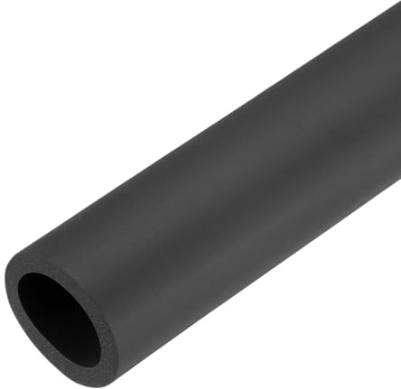 QUARKZMAN 2 x 45.7cm Rohrisolierung Schaumstoff, Durchmesser 25mm Isolierstärke 5mm Heizungsrohr Verkleidung für Fitnessgeräte, Rohre, Handhaben (Schwarz)