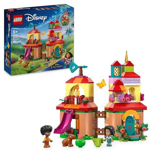 LEGO ǀ Disney Encanto Mini-Haus - Spielset mit Prinzessin Mirabel & Antonio Madrigal Mikro-Spielfiguren, Einer Wasserschwein-Figur & Zubehör mit Schlüssel – Geschenk für Mädchen ab 5 Jahren – 43261