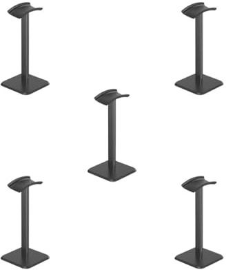 Tityvirnix 5 set aluminium hörlursstativ headset konsol rack hörlurar montering DJ spelare svart 10,5 x 10,5 x 22 cm