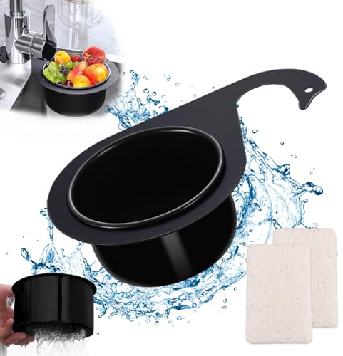 VARKAGE 304 Siebkorb aus Edelstahl in Schwanenform für Die Spüle, Abflusskorb Spülbecken, Wasserhahn Hängender Abtropfsieb Spülbecken für Filter Kitchen Waste And Wash Vegetables Fruits