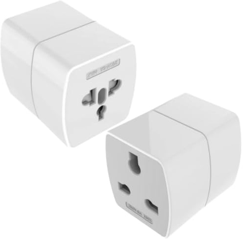 QENEQ 2 Stück Stecker Adapter Steckdose Reisestecker US to EU Adapter Internationalität Reiseadapter China Deutschland Stecker UK auf EU Universal Adapter für USA UK Asien