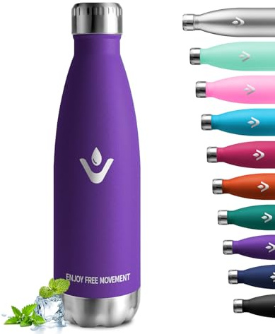 Botella Termica 750ml, Cantimplora Acero Inoxidable sin BPA, Botella de Agua Reutilizable con Doble Aislamiento, A Prueba de Fugas, Termo Agua para Niños, Escuela, Oficina, Gimnasio y Deporte​