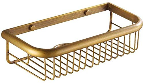 Etagère De Douche Accessoire Mural, Étagères De Salle De Bain Panier Cuivre Rangement Douche Etagere,Antique