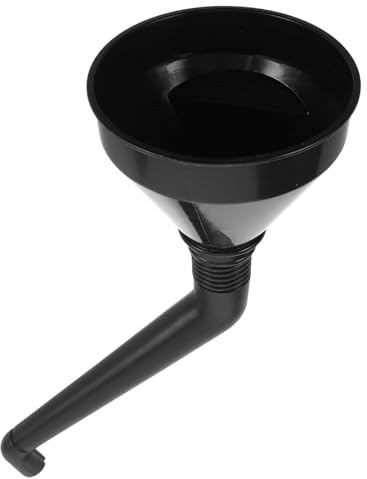 JECOMPRIS Imbuto Per Carburante Con Filtro e Maniglia Curva 130mm Per Auto e Motocicletta Utensile Per Rifornimento e Cambio Olio