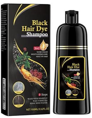 Shampoo colorato per capelli grigi - Shampoo naturale - 3 in 1 - Colorazione istantanea contro i capelli grigi - Per uomo e donna