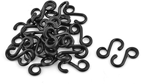 sourcing map 30 Stück Beutel Plastik S Strap Connective Swivel Snap Ring | Haken Gürtelschnalle, DE DE