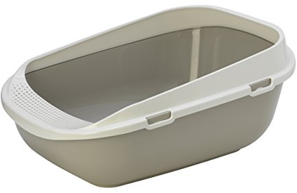 BAC LITIERE GEANT POUR CHAT 65 CM /GRANDE MAISON TOILETTE POUR CHAT JUSQU’À 8/9 KG