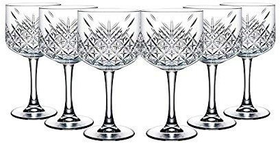 Pasabahce 440237 Timeless - Juego de 6 copas de cóctel (cristal, altura aprox. 20 cm)