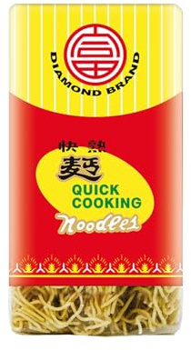 DIAMOND Quick Cooking Nudeln ohne Ei, schnelle Nudeln aus Weizenmehl für Bratnudeln & Beilagen - 1 x 500 g