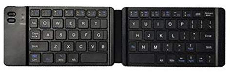 REYG Teclado Bluetooth Universal Plegable De Microsoft para iPad iPhone Dispositivos Android Y Tabletas Windows De Apple - Negro,Black