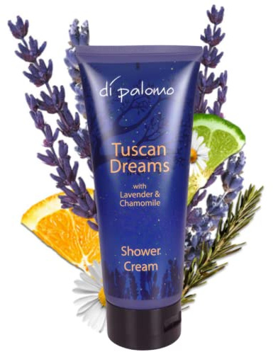 Di Palomo Tuscan Dreams Crema Doccia 200ml - Una ricca crema doccia schiumosa - Aromi naturali di lavanda e camomilla