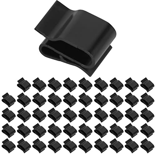 YUMILI Solarpanel Kabelklemmen, Photovoltaik Kabelclips, 50 Stück Kunststoff Solar Photovoltaik Panel Drahtklemmen, 6–6,5 mm PV Kabelklemme für Photovoltaiksysteme, Kabelverdrahtung, Anhänger
