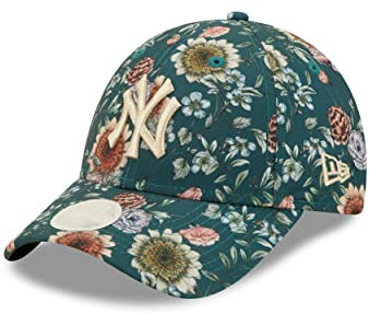 New Era New York Yankees MLB Floral Green 9Forty Adjustable Women Cap - One-Size