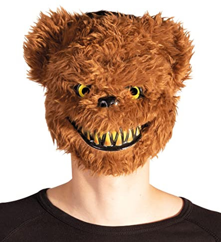 PartyXPeople Maske Bär I Unisex | Gruselige Maske I Fester Halt I Vollmaske I Ausdrucksstark I Geeignet für Halloween, Karneval und Role-Play