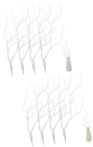 Garneck 8pezzi Rami Artificiale Dried Antlers Decorativi Per Decorazioni Natalizie e Halloween Perfetti Per Composizioni Fiori e Arredamento Casa
