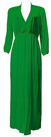 Kleider für Damen, lässig, Sommer, V-Ausschnitt, einfarbig, V-Ausschnitt, hohe Taille, solides Damenkleid, bodenlanges Kleid, grün, XXL