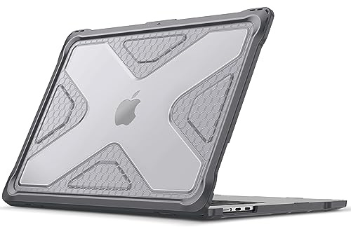 Fintie Hülle Kompatibel mit MacBook Air 15 M5 M4 M3 M2 (2026-2023) | A3448 A3241 A3114 A2941, Ganzkörper-Rugged Hybrid Schutzhülle TPU Stoßstange Case, Grau