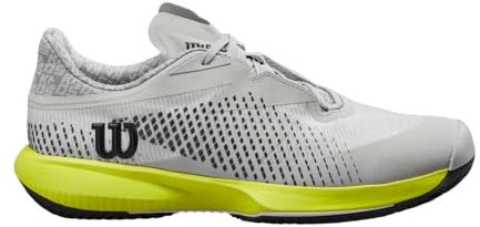 Wilson Wilson Kaos Swift 1.5 Clay, Tennis Shoe Uomo, Pearl Blue/Black/Safety Yellow, 43 1/3 EU