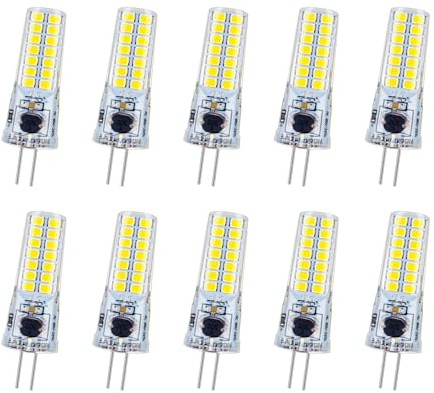 Lampadina LED Ruiandsion G4 220V 5W AC85V-265V Bianco Non Dimmerabile Sostituzione Alogena 50W Efficiente dal Punto di Vista Energetico per Decorazione Interna Casa Soffitto Luci Sotto il Mobile,10PCS
