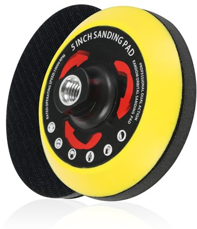 Pomsare slipskiva 125 kardborreband M14 inkl. slipfäste för vinkelslip och poleringsfäste. Vinkelslipstillbehör, perfekt för trä och metall