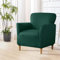 Banquet Luxury Armchair Slipcovers: Modern Velvet 1Piece Chair Covers Super Soft Washable Single Couch Covers with Arms,Friendly for Kids Pets (Dark Green)